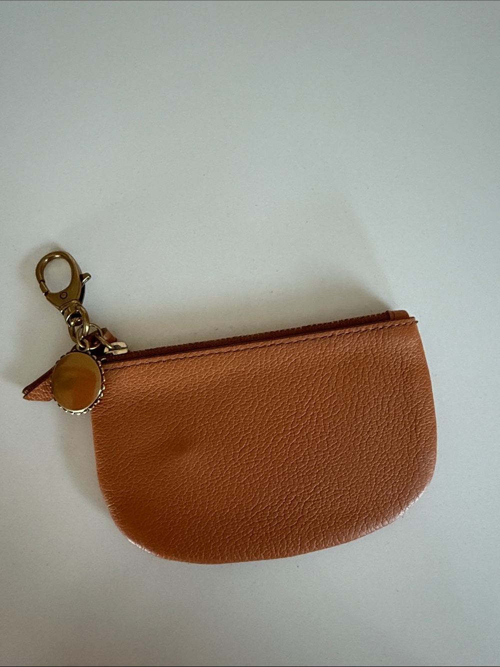Fossil Leather Coin Purse Keychain